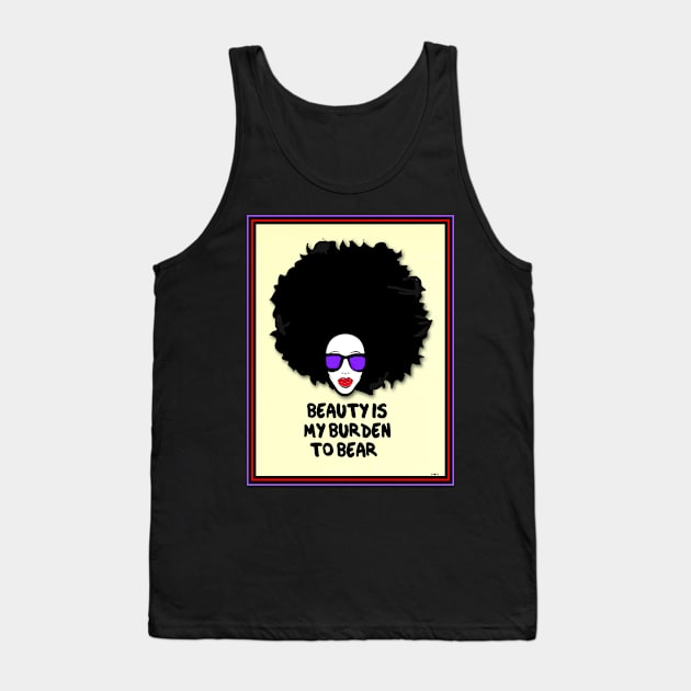 BLACK BEAUTY WITH ATTITUDE Tank Top by PETER J. KETCHUM ART SHOP